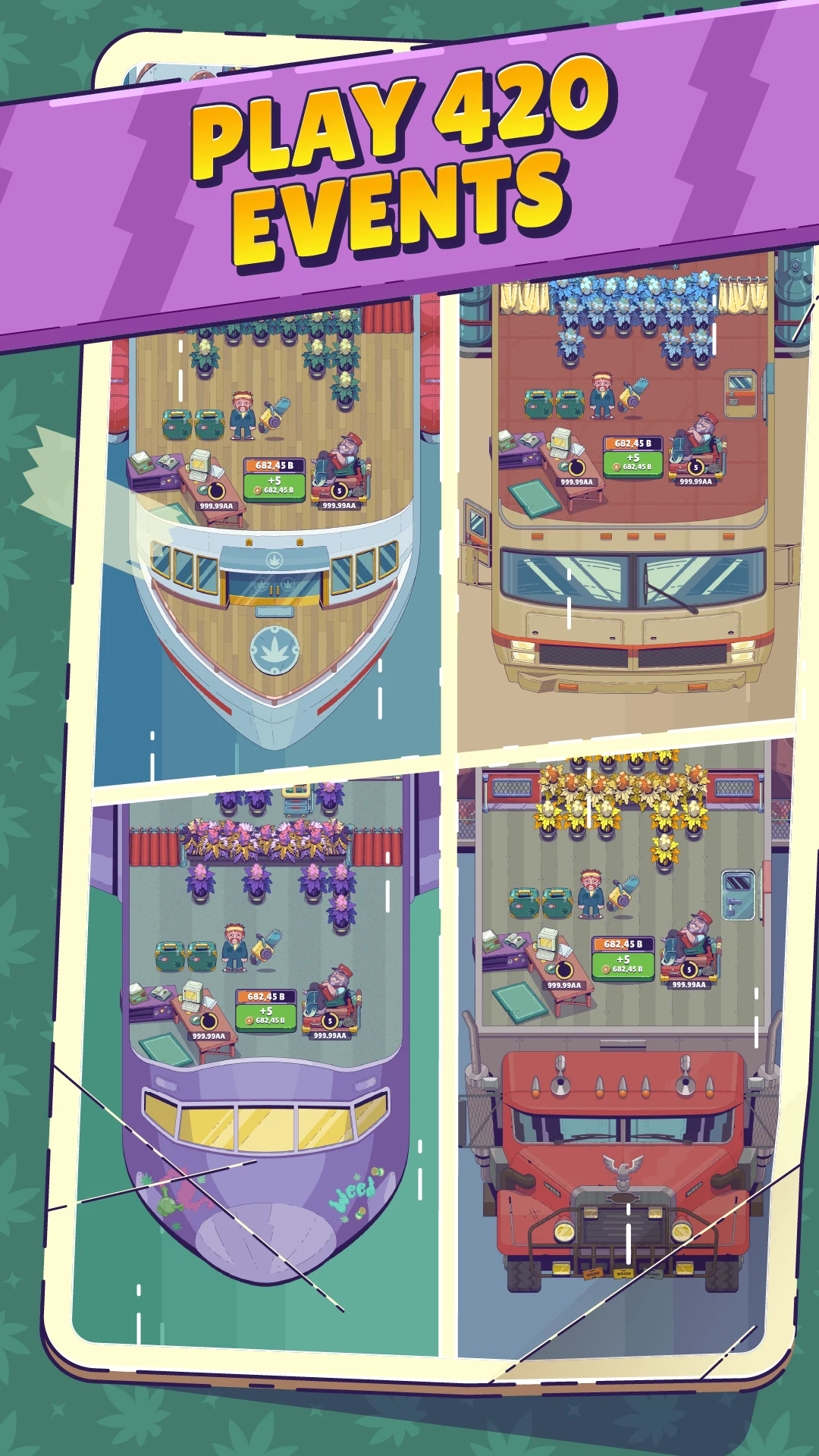 Weed Train : Idle Grow Tycoon screenshot
